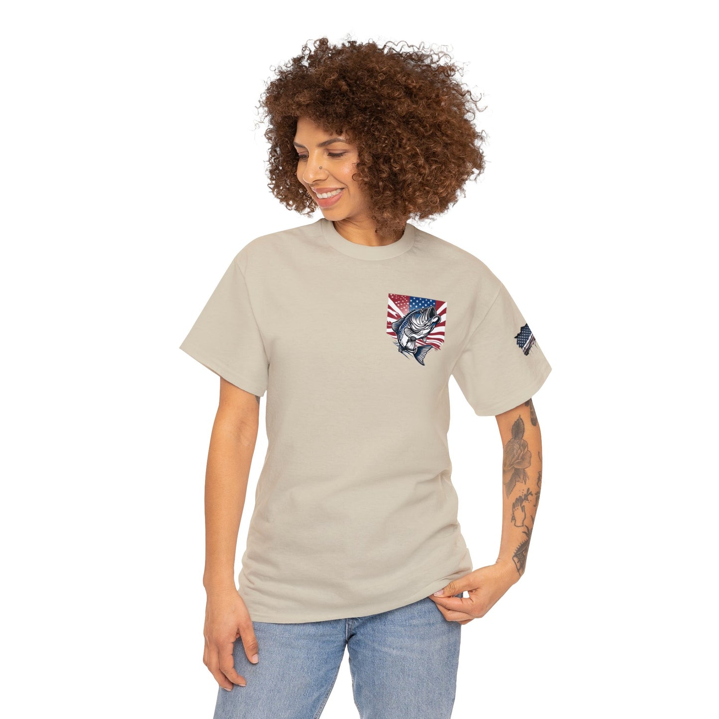 Bass Fishing, Rehab Unisex Heavy Cotton Tee