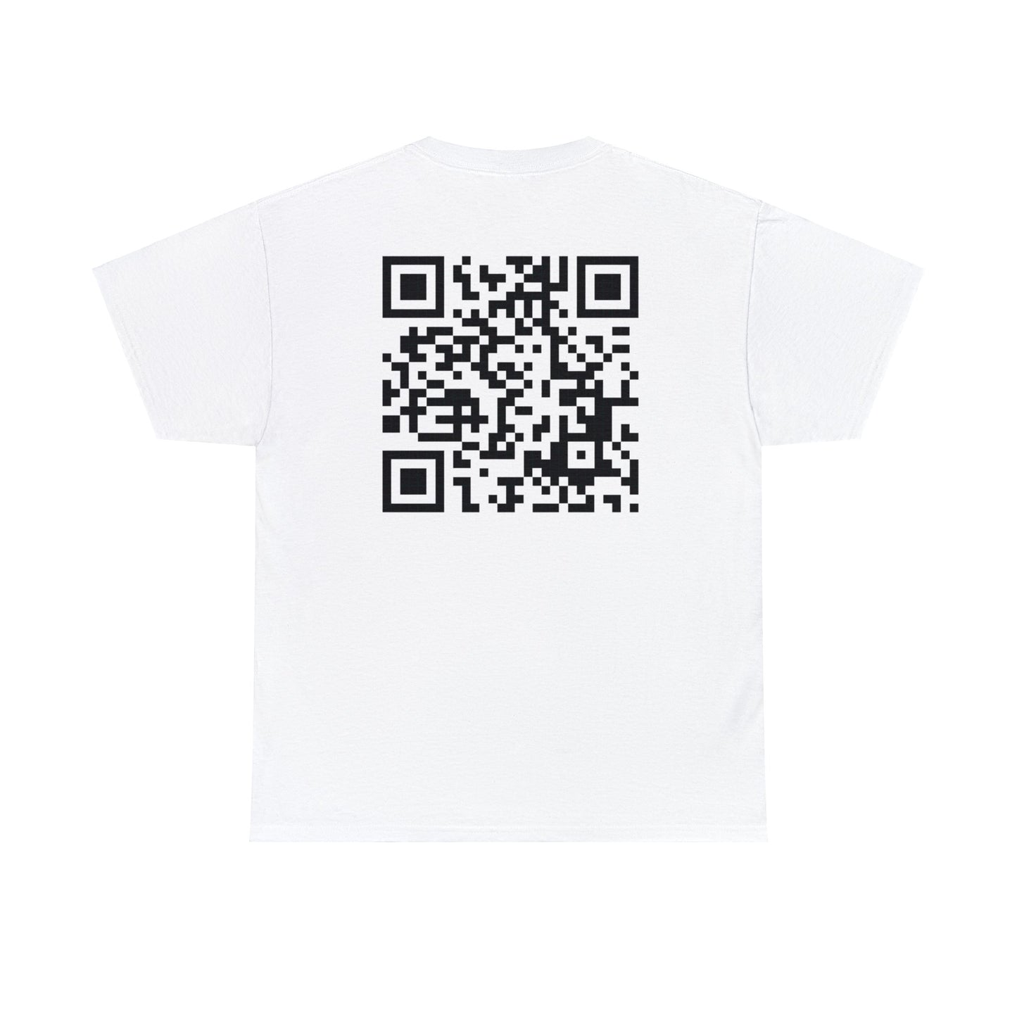 American Bad Ass Donkey American Flag Beer Please QR Code, Unisex Heavy Cotton Tee