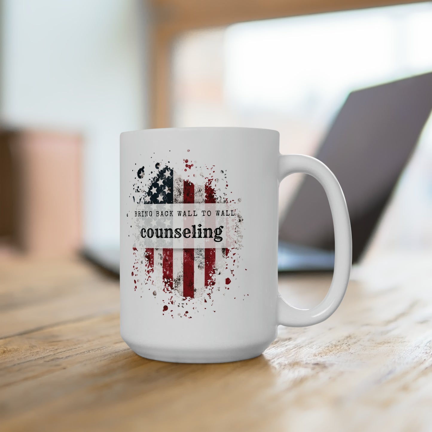 Embrace Military Heritage with our 'Wall-to-Wall Counseling' Inspired Ceramic Mug 15oz Coffee Mug!