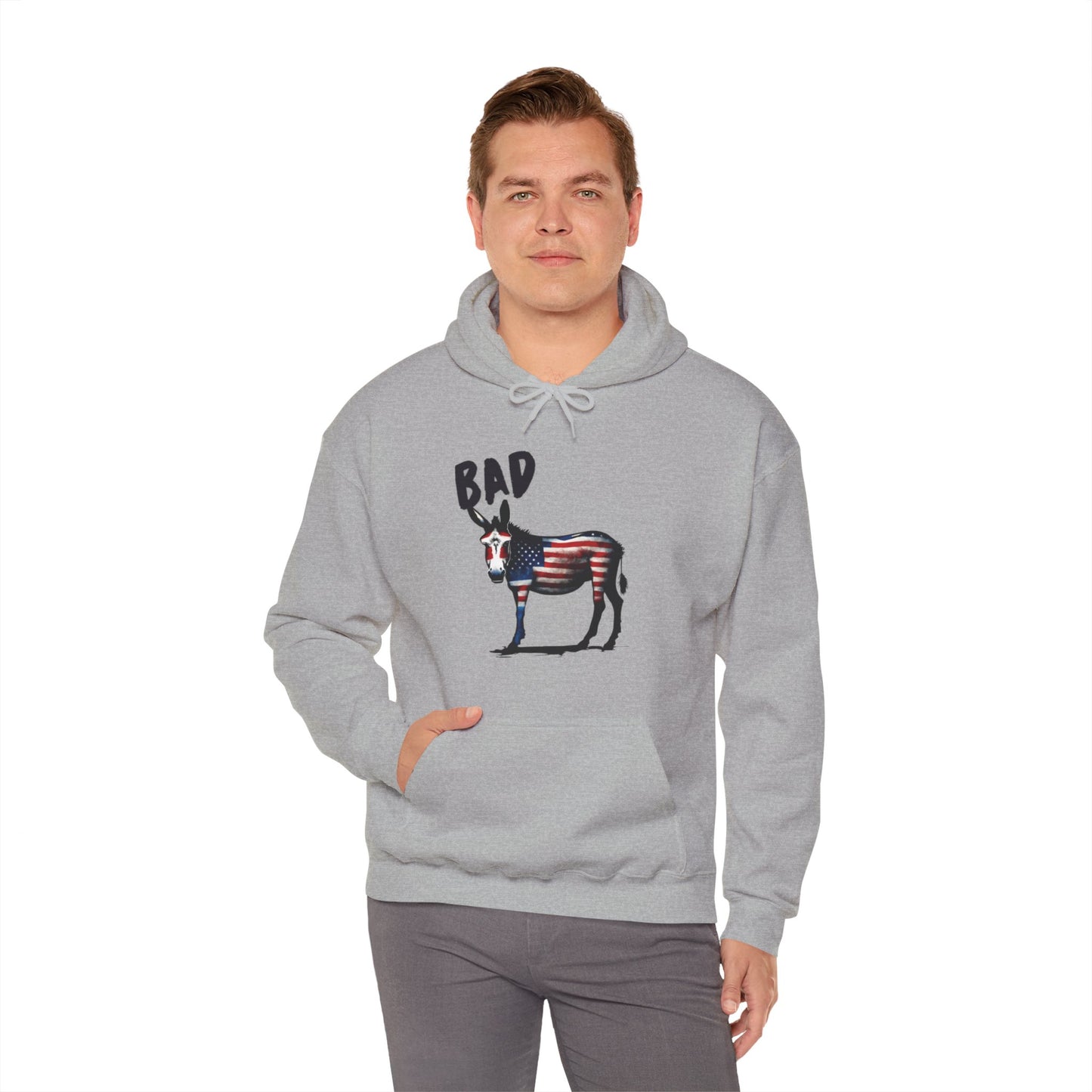 American Bad Ass Donkey American Flag Hoodie