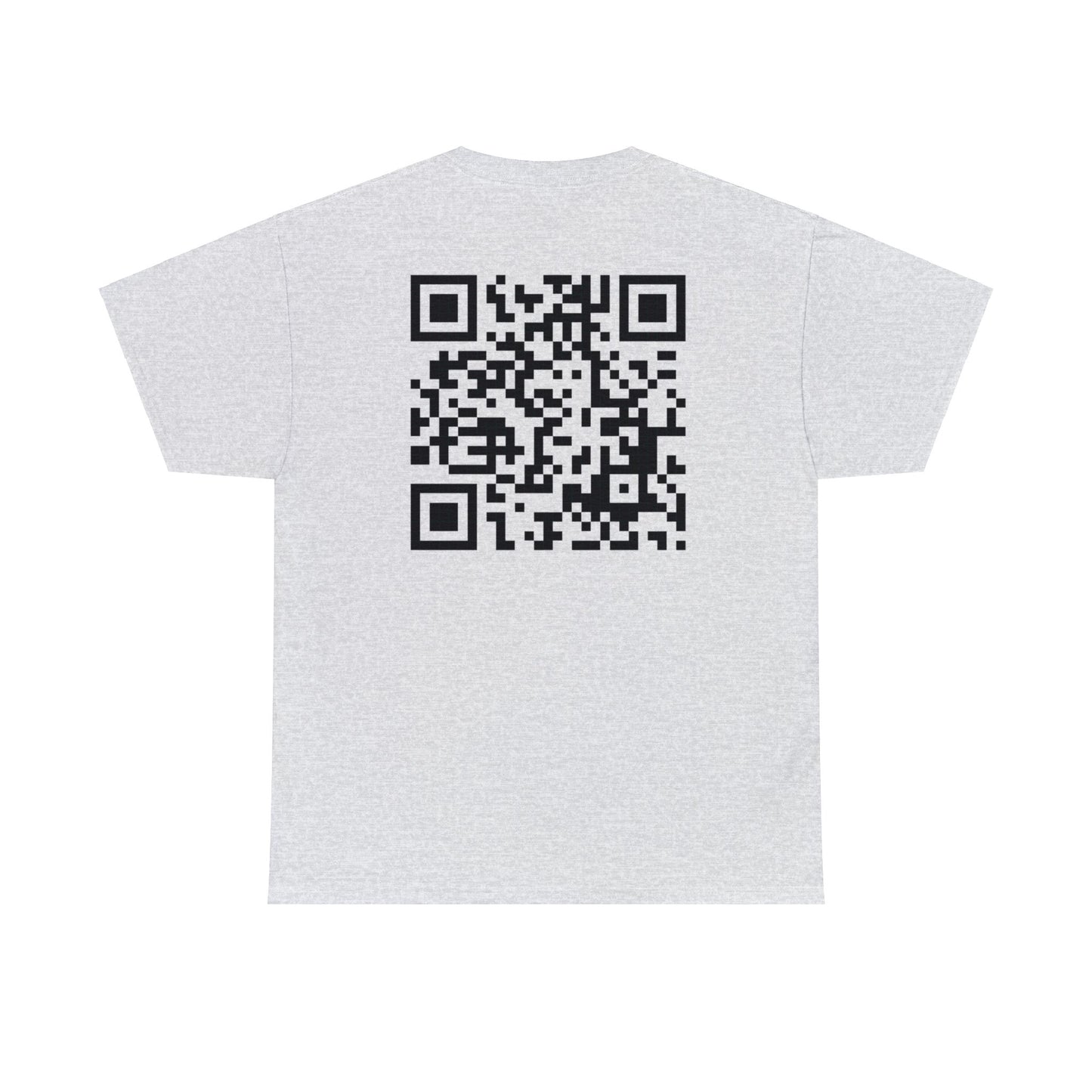 American Bad Ass Donkey American Flag Beer Please QR Code, Unisex Heavy Cotton Tee