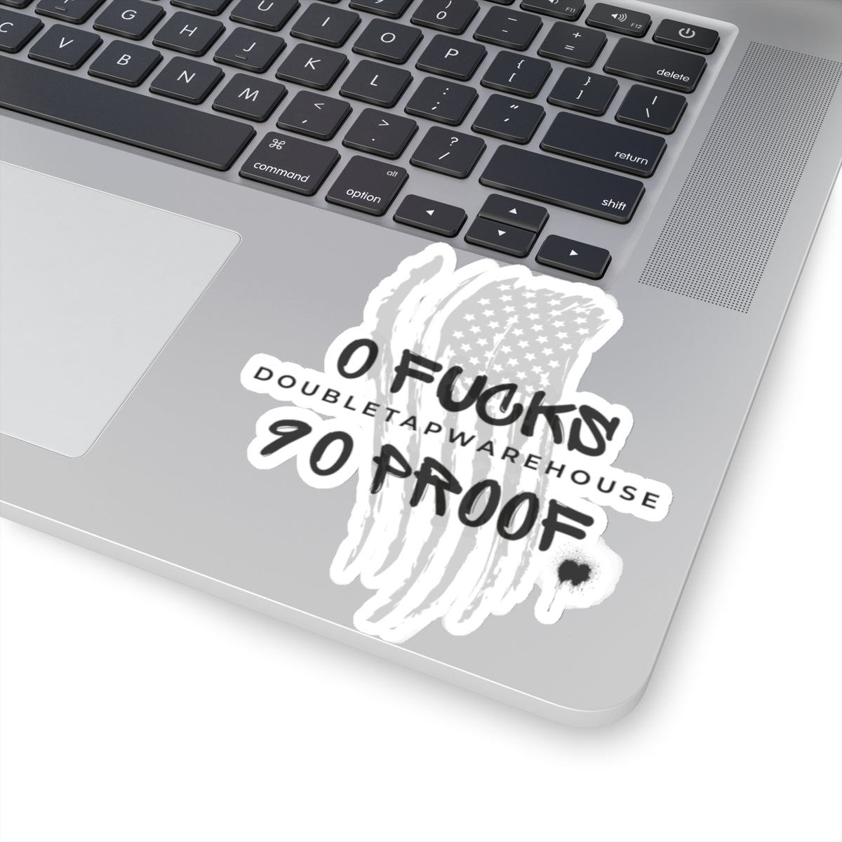 Whiskey Lovers Sticker - Zero Fucks, 90 Proof, American Flag