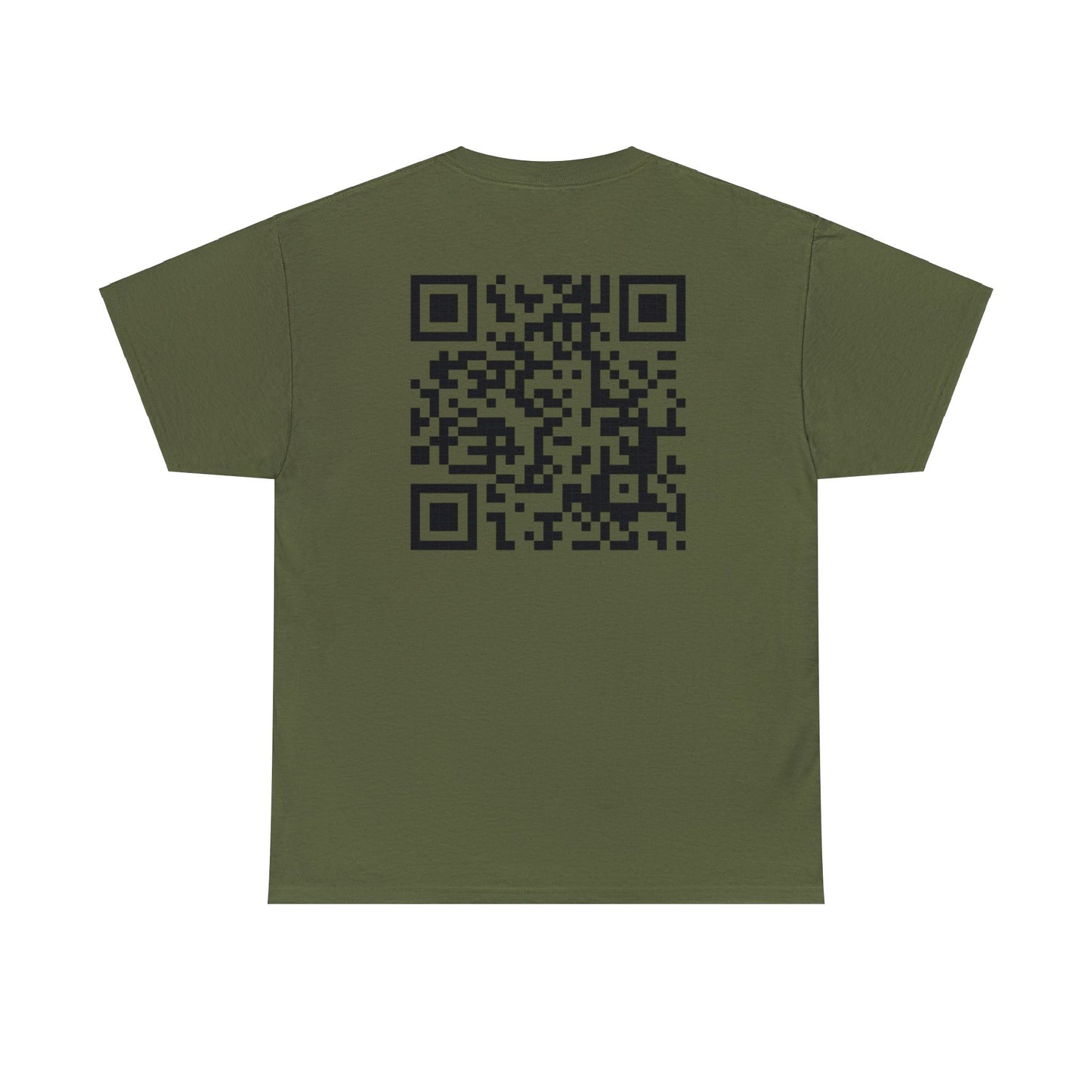 American Bad Ass Donkey American Flag Beer Please QR Code, Unisex Heavy Cotton Tee