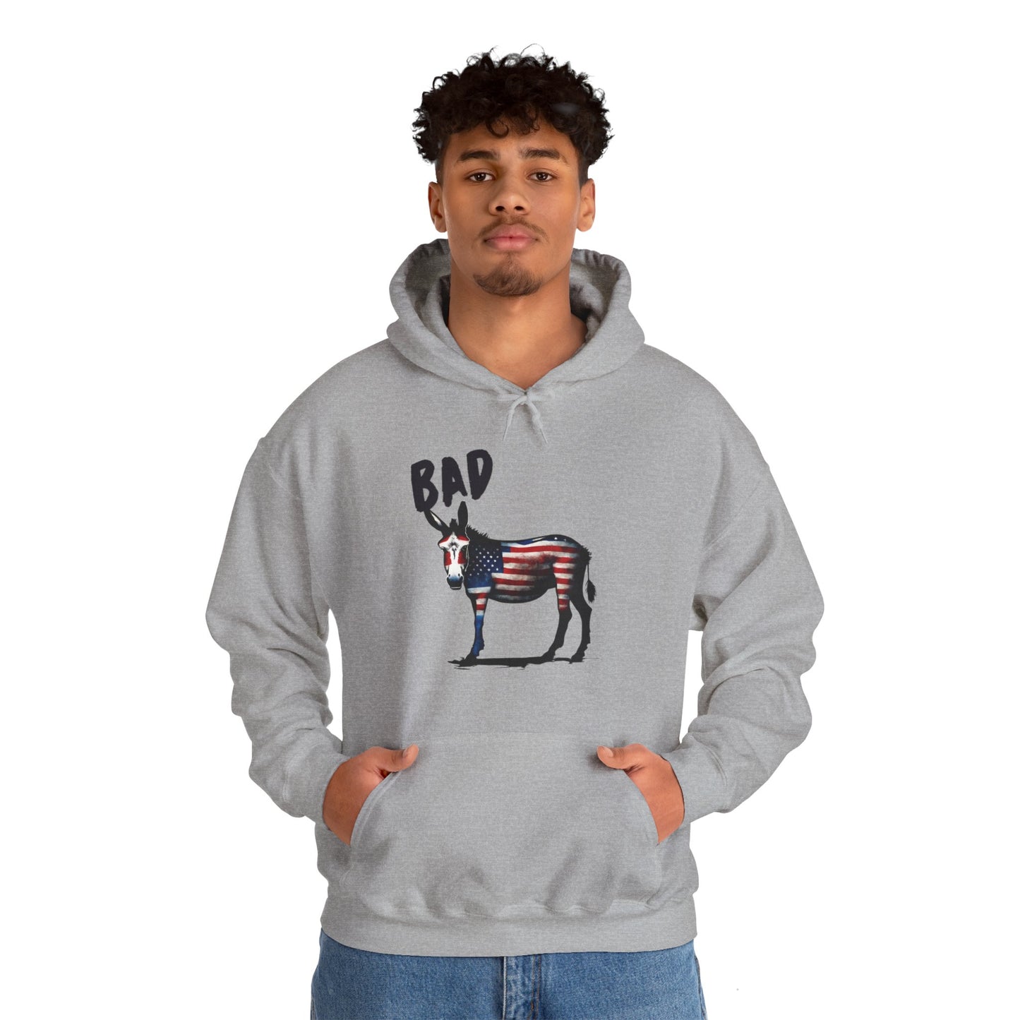 American Bad Ass Donkey American Flag Hoodie