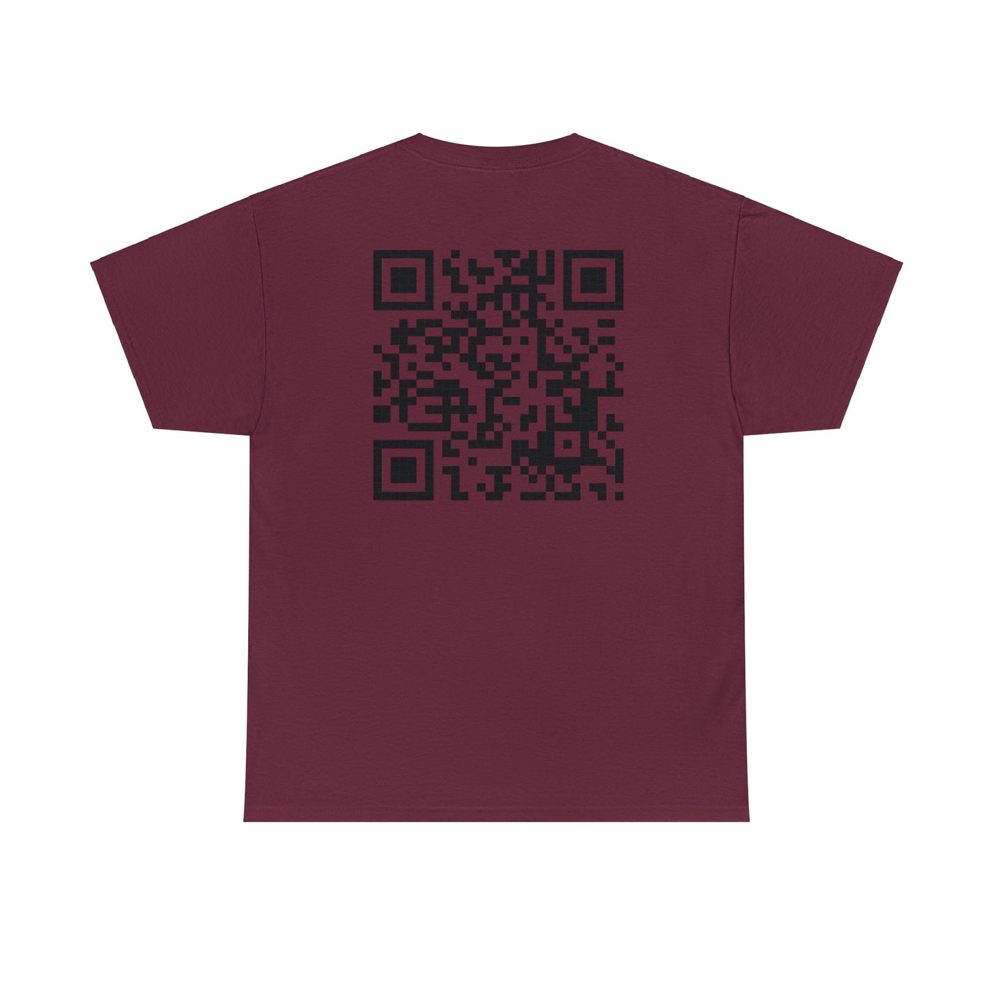 American Bad Ass Donkey American Flag Beer Please QR Code, Unisex Heavy Cotton Tee